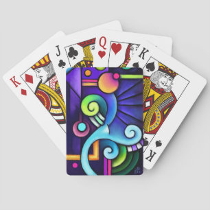 Jeu De Cartes Géométrique Abstrait