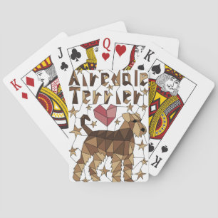Jeu De Cartes Géométrique Airedale Terrier