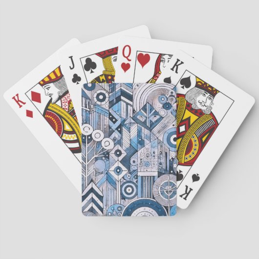 Jeu De Cartes Géométrique moderne (dos)