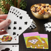 Jeu De Cartes Géométrique rose joli (In Situ)