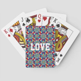 Jeu De Cartes Géométrique Trippy Multicolore Énergétique Vivant