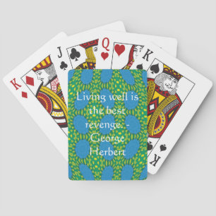 Jeu De Cartes George Herbert Citation Avec Un Design Merveilleux