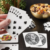 Jeu De Cartes George Washington, le sourire aux lèvres (In Situ)