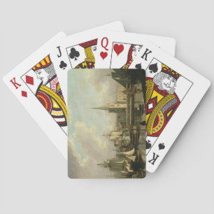Jeu De Cartes George's Dock Basin, Liverpool, 1797 (huile sur ca