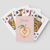 Jeu De Cartes Georgia Peach Heart Fruit (dos)