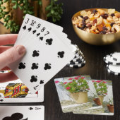 Jeu De Cartes Géranium de couleur rouge (In Situ)
