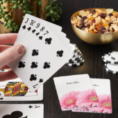 Jeu De Cartes Gerbera Rose Daisies Élégante Photographie (In Situ)