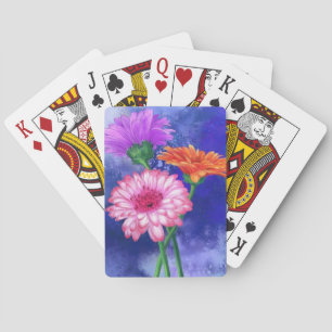Jeu De Cartes Gerberas Jouer aux cartes Belles Fleurs