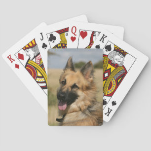 Jeu De Cartes German Shepherd Sticking Tongue Out