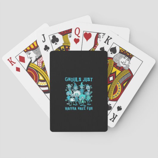 Jeu De Cartes Ghouls veut juste s'amuser - Design Éffrayant Grap (dos)