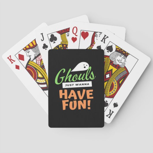 Jeu De Cartes Ghouls veut juste s'amuser - Halloween Ghouls Funn (dos)