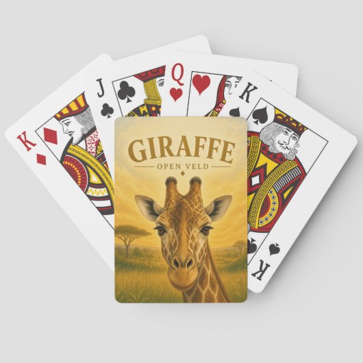 Jeu De Cartes Girafe Open Veld Faune (dos)