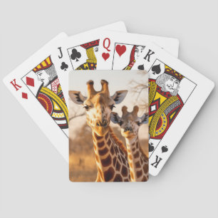 Jeu De Cartes Giraffe Animal sauvage Beauté Liberté Art sauvage