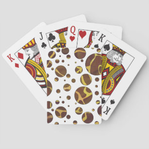 Jeu De Cartes Giraffe Brown et jaune