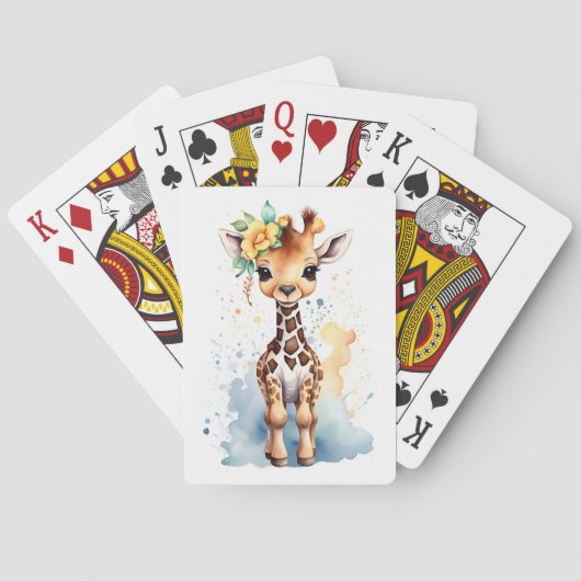 Jeu De Cartes "Giraffe Glee Playing Cards - Où Jouer Moi (dos)