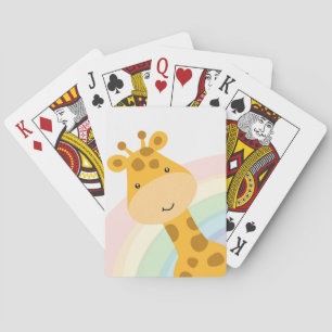 Jeu De Cartes Giraffe Lover Cute Giraffe Peeking