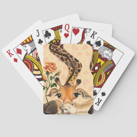 Jeu De Cartes Giraffe romantique - Gentleman - Drôle (dos)