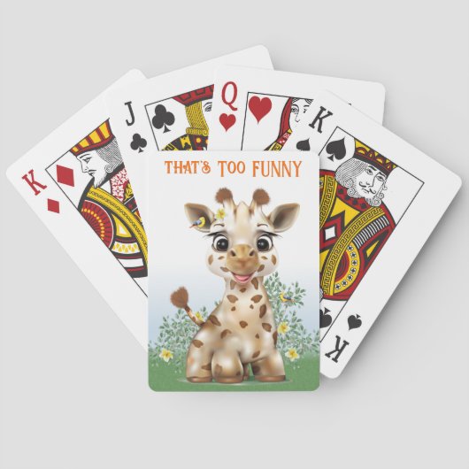 Jeu De Cartes Giraffe Safari Whimsical (dos)