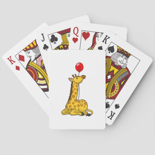 Jeu De Cartes Giraffe with Balloon (dos)