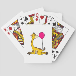 Jeu De Cartes Giraffe with Balloon