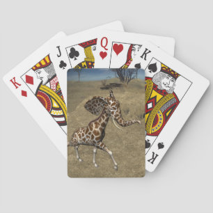 Jeu De Cartes Giraffes d'éléphants mignons