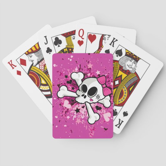 Jeu De Cartes Girlie Skull (dos)