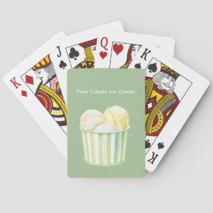 Jeu De Cartes Glace à la Piña Colada