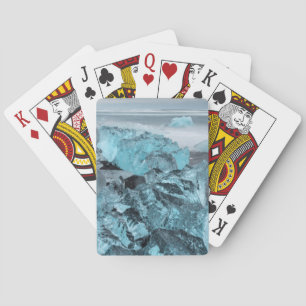 Jeu De Cartes Glace bleue sur la plage, Islande