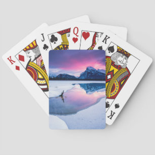Jeu De Cartes Glace et neige   Mt. Rundle, Canada