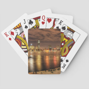 Jeu De Cartes Glace partiellement fondue sur Charles River à