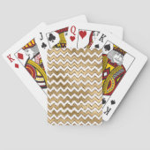 Jeu De Cartes Glam Gold White Zigzag (dos)