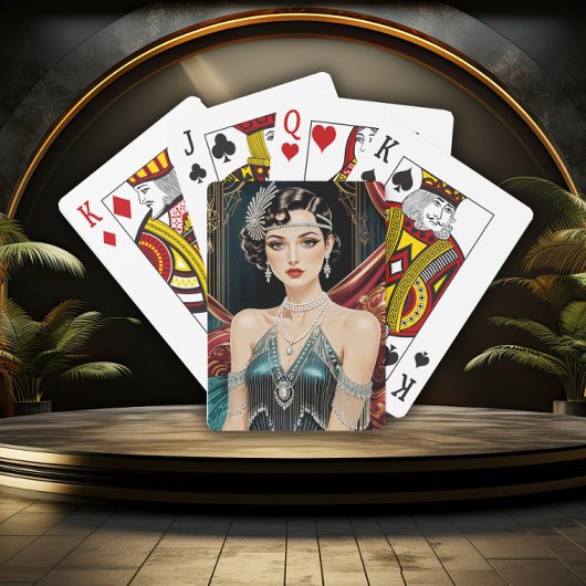 Jeu De Cartes Glamour du Gatsby doré