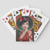 Jeu De Cartes Glamour du Gatsby doré (dos)