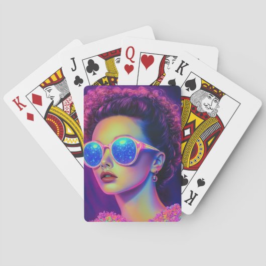 Jeu De Cartes Glamour Neon Galaxy (dos)