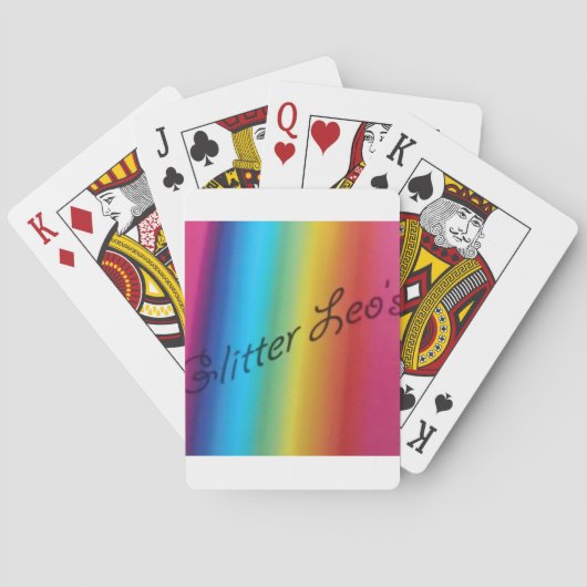 Jeu De Cartes Glitter Leo's (dos)