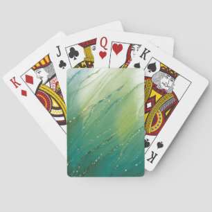 Jeu De Cartes Glitterie Conception de tondeuse à encre d'alcool