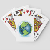 Jeu De Cartes Globe Vert (dos)
