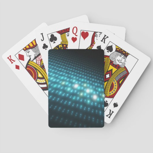 Jeu De Cartes Globes bleus 3D (dos)