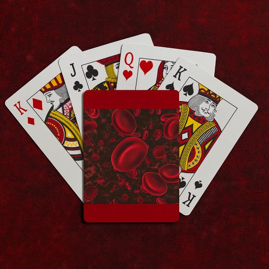 Jeu De Cartes Globules Rouges Microscopiques
