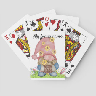 Jeu de cartes gnome de Pâques