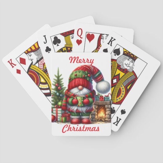Jeu De Cartes Gnome's Merry Christmas Playing Cards (dos)