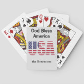 Jeu De Cartes God Bless America USA Custom Deck of Playing Cards (dos)