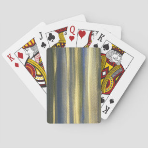 Jeu De Cartes Gold Blue Lines Classic Playing Cartes