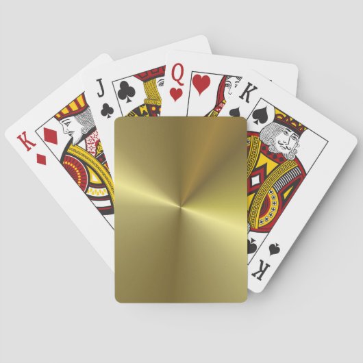 Jeu De Cartes Gold Look Elegant Moderne Glamour Modèle (dos)