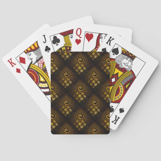 Jeu De Cartes Gold Modern Boho Elegant Abstract Art Pattern #502 (dos)