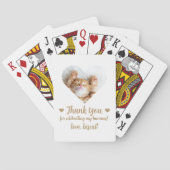 Jeu De Cartes Gold Photo Cat Mariage Favoriser la lecture de car (dos)