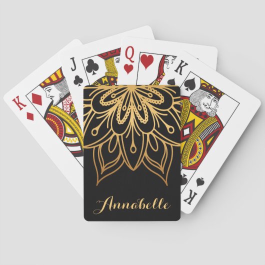 Jeu De Cartes Golden Mandala (dos)