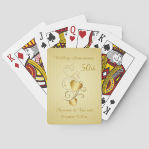 Jeu De Cartes Golden rejoint les coeurs 50e anniversaire de Mari