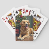 Jeu De Cartes Golden Retriever by the Toy Train Christmas (dos)