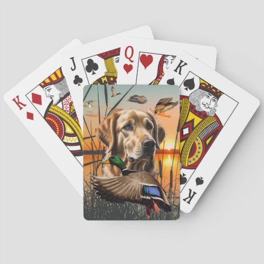 Jeu De Cartes Golden Retriever Jouer Cartes, Mallard (dos)